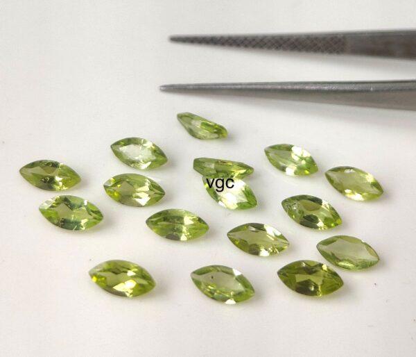 Natural Peridot 2×4 mm Marquise Cut Faceted – AAA Quality Peridot Marquise 2x4mm