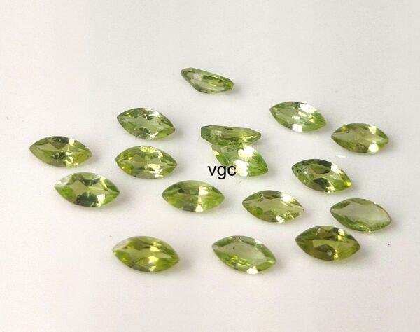 Natural Peridot 2×4 mm Marquise Cut Faceted – AAA Quality Peridot Marquise 2x4mm