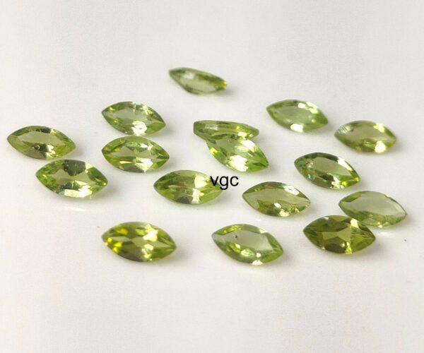 Natural Peridot 2×4 mm Marquise Cut Faceted – AAA Quality Peridot Marquise 2x4mm