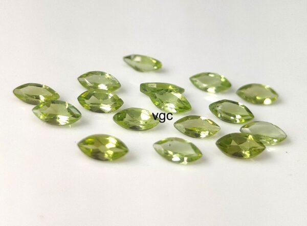Natural Peridot 2×4 mm Marquise Cut Faceted – AAA Quality Peridot Marquise 2x4mm