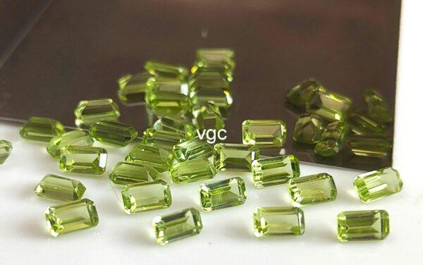 Natural Peridot 3×5 mm Octagon Cut Faceted – AAA Quality Peridot Octagon 3x5mm