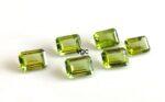 Natural Peridot 7×9 mm Octagon Cut Faceted – AAA Quality Peridot Octagon 7x9mm