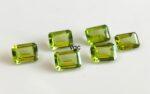 Natural Peridot 7×9 mm Octagon Cut Faceted – AAA Quality Peridot Octagon 7x9mm