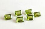 Natural Peridot 7×9 mm Octagon Cut Faceted – AAA Quality Peridot Octagon 7x9mm