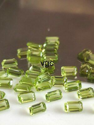 Natural Peridot 3×5 mm Octagon Cut Faceted – AAA Quality Peridot Octagon 3x5mm
