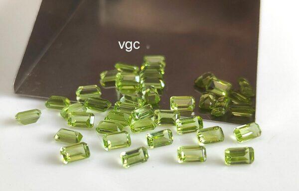 Natural Peridot 3×5 mm Octagon Cut Faceted – AAA Quality Peridot Octagon 3x5mm