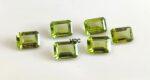 Natural Peridot 7×9 mm Octagon Cut Faceted – AAA Quality Peridot Octagon 7x9mm