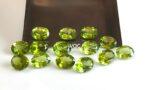 Natural Peridot 6×8 mm Oval Cut Faceted – AAA Quality Peridot Oval 6x8mm