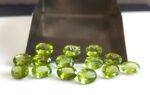 Natural Peridot 6×8 mm Oval Cut Faceted – AAA Quality Peridot Oval 6x8mm