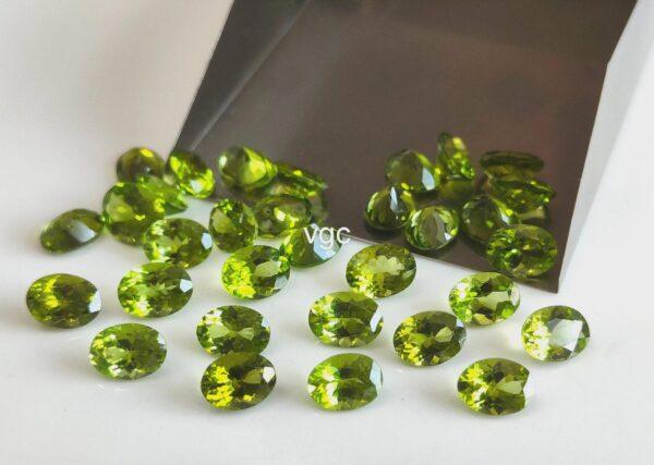 Natural Peridot 3×4 mm Oval Cut Faceted – AAA Quality Peridot Oval 3x4mm