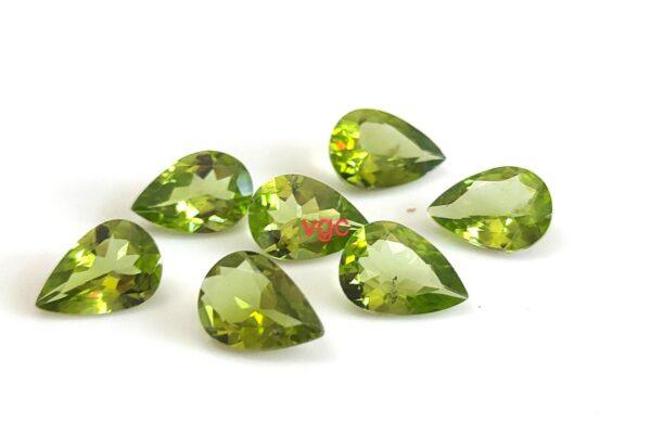 Natural Peridot 6×8 mm Pear Cut Faceted – AAA Quality Peridot Pear 6x8mm
