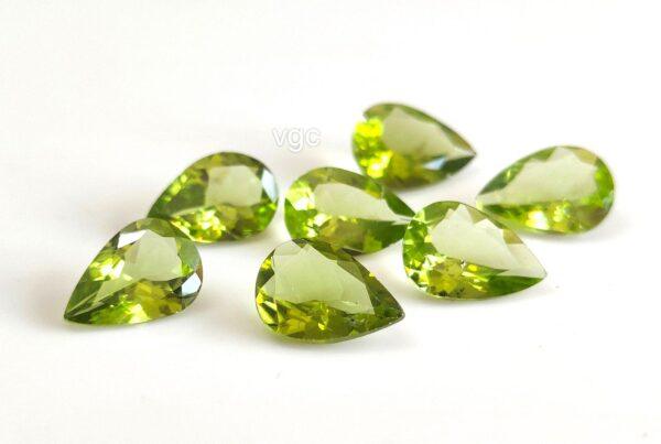 Natural Peridot 6×8 mm Pear Cut Faceted – AAA Quality Peridot Pear 6x8mm
