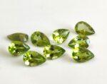 Natural Peridot 6×8 mm Pear Cut Faceted – AAA Quality Peridot Pear 6x8mm