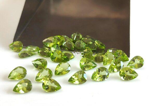 Natural Peridot 1.5×3 mm Baguette Cut Faceted – AAA Quality Peridot Baguette 1.5x3mm
