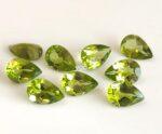 Natural Peridot 6×8 mm Pear Cut Faceted – AAA Quality Peridot Pear 6x8mm