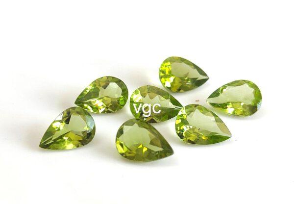 Natural Peridot 6×8 mm Pear Cut Faceted – AAA Quality Peridot Pear 6x8mm