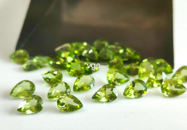 Natural Peridot 1.5×3 mm Baguette Cut Faceted – AAA Quality Peridot Baguette 1.5x3mm