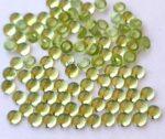 Natural Peridot 3 mm Round Cabochon – AAA Quality Peridot Round 3mm