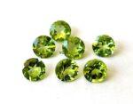 Natural Peridot 9 mm Round Cut Faceted – AAA Quality Peridot Round 9mm