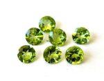 Natural Peridot 9 mm Round Cut Faceted – AAA Quality Peridot Round 9mm