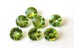 Natural Peridot 9 mm Round Cut Faceted – AAA Quality Peridot Round 9mm
