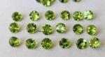 Natural Peridot 3.50 mm Round Cut Faceted – AAA Quality Peridot Round 3.50mm