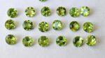 Natural Peridot 3.50 mm Round Cut Faceted – AAA Quality Peridot Round 3.50mm