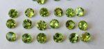 Natural Peridot 3.50 mm Round Cut Faceted – AAA Quality Peridot Round 3.50mm