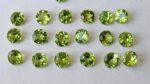 Natural Peridot 3.50 mm Round Cut Faceted – AAA Quality Peridot Round 3.50mm