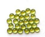 Natural Peridot 4 mm Round Rose Cut – AAA Quality Peridot Round 4mm