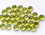 Natural Peridot 4 mm Round Rose Cut – AAA Quality Peridot Round 4mm