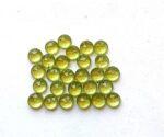 Natural Peridot 4 mm Round Rose Cut – AAA Quality Peridot Round 4mm