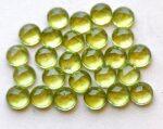 Natural Peridot 4 mm Round Rose Cut – AAA Quality Peridot Round 4mm