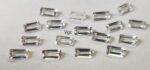 Natural White Topaz 2×4 mm Baguette Faceted Cut – AAA Quality White Topaz Baguette Faceted Cut 2x4mm