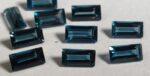 Natural London Blue Topaz 2×4 mm Baguette Faceted Cut – AAA Quality London Blue Topaz Baguette Faceted Cut 2x4mm