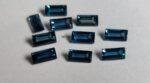 Natural London Blue Topaz 2×4 mm Baguette Faceted Cut – AAA Quality London Blue Topaz Baguette Faceted Cut 2x4mm