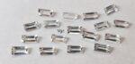 Natural White Topaz 2×4 mm Baguette Faceted Cut – AAA Quality White Topaz Baguette Faceted Cut 2x4mm
