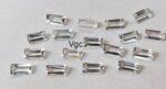 Natural White Topaz 2×4 mm Baguette Faceted Cut – AAA Quality White Topaz Baguette Faceted Cut 2x4mm