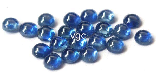 Natural Blue Sapphire 2.5 mm Round Cabochon – AAA Quality Blue Sapphire Round 2.5mm