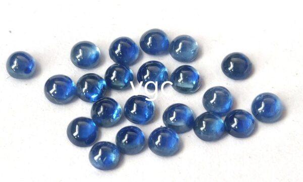 Natural Blue Sapphire 2.5 mm Round Cabochon – AAA Quality Blue Sapphire Round 2.5mm
