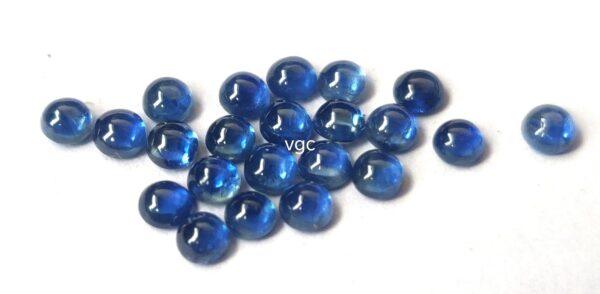 Natural Blue Sapphire 2.5 mm Round Cabochon – AAA Quality Blue Sapphire Round 2.5mm