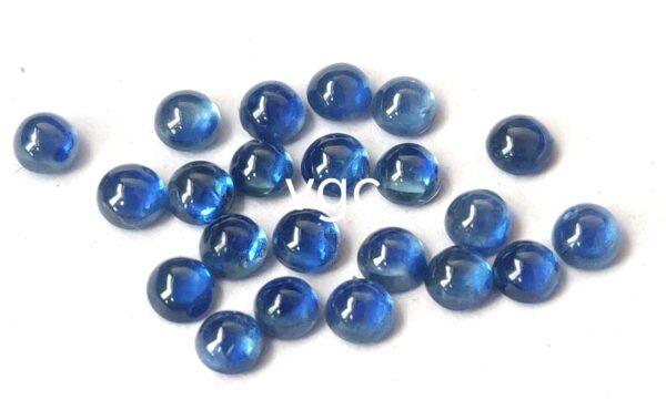 Natural Blue Sapphire 2.5 mm Round Cabochon – AAA Quality Blue Sapphire Round 2.5mm