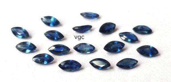 Natural Blue Sapphire 2×4 mm Marquise Faceted Cut – AAA Quality Blue Sapphire Marquise Cut 2x4mm