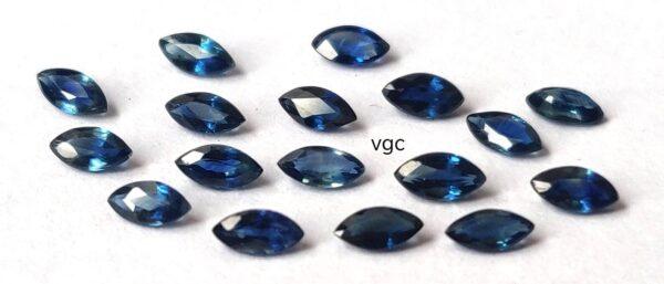 Natural Blue Sapphire 2×4 mm Marquise Faceted Cut – AAA Quality Blue Sapphire Marquise Cut 2x4mm