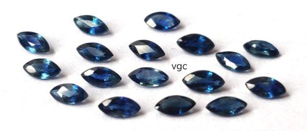 Natural Blue Sapphire 2×4 mm Marquise Faceted Cut – AAA Quality Blue Sapphire Marquise Cut 2x4mm