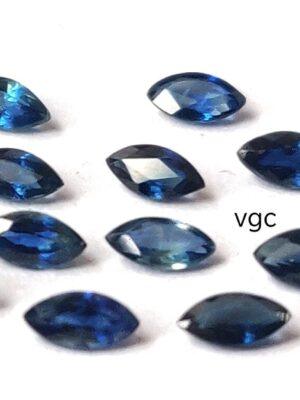 Natural Blue Sapphire 2×4 mm Marquise Faceted Cut – AAA Quality Blue Sapphire Marquise Cut 2x4mm