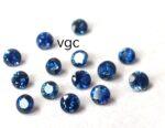 Natural Blue Sapphire 2 mm Round Diamond Faceted Cut – AAA Quality Blue Sapphire Round Diamond Cut 2mm