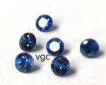 Natural Blue Sapphire 2.75 mm Round Diamond Faceted Cut – AAA Quality Blue Sapphire Round Diamond Cut 2.75mm