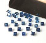 Natural Blue Sapphire 2 mm Square Faceted Cut – AAA Quality Blue Sapphire Square Cut 2mm