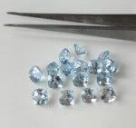 Natural Sky Blue Topaz 10 mm Cushion Faceted Cut – AAA Quality Sky Blue Topaz Cushion Faceted Cut 10mm